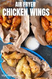 These Crispy Air Fryer Chicken Wings Are Easy To Make From Fresh Or Frozen Here Are All The Tips A Air Fryer Chicken Air Fryer Chicken Wings Air Fryer Recipes