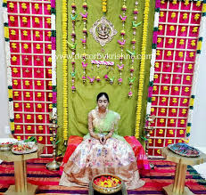 Decorbykrishna Langavoni Function Decoration Decorbykrishna Di 2020 Krishna Branches Mehendi