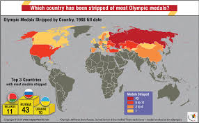 Olympic medals are based on the latest results, taking into account the importance of them. Which Country Has Been Stripped Of Most Olympic Medals Answers