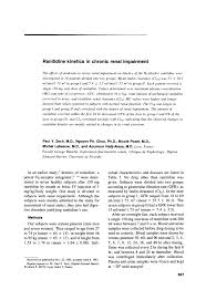 ranitidine kinetics in chronic renal