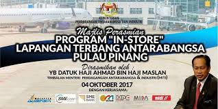 Kerajaan negeri pulau pinang meminta kerajaan persekutuan diminta untuk memulakan projek pembesaran lapangan terbang antarabangsa pulau pinang dengan segera untuk menaikkan kapasiti kepada 10 juta penumpang setahun. Program In Store Lapangan Terbang Ministry Of International Trade And Industry Malaysia ÙÙŠØ³Ø¨ÙˆÙƒ