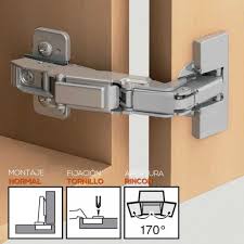 Descubrir una amplia selección de bisagras y compases bricomart |. Bisagra 170Âº Gran Angulo Blum Para Puertas De Cocina Herrajescocinaonline Com