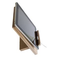 Support Tablette En Bois Massif By Osmose Le Bois Support Tablette Tablette Tactile Support Portable