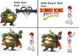 Kairi and King K. Rool : rKingdomHearts