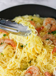 Garlic Shrimp Spaghetti Squash It S Cheat Day Everyday Recipe Food Squash Recipes Recipes