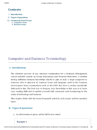 Examsera updates daily quizzes and study materials for icet 2020 examination. Computer And Business Terminology Stocks Financial Markets