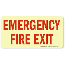 Maybe you would like to learn more about one of these? Emergency Exit Sign With Arrow Option Sku S 1511