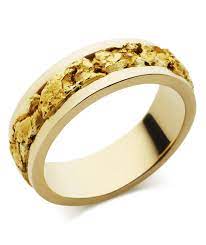 Gents Nugget Ring Natural Gold Nuggets Are Expertly Set Into A Meticulously Crafted Nine Carat Yellow Gold Band In A Jewelry Luxury Jewelry Boutique Jewelry