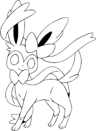 Vous pouvez trouver le bulbasaur, charmander, togepi, squirtle et de nombreux autres pokémon sur notre site web. Coloriage Nymphali Pokemon X Et Y Gratuit A Imprimer