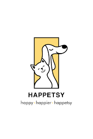 Happetsy Is A German Pet Shop Name Is Build Of Words Happy Pets Indicating The Exciting And Positive Bra Pet Shop Logo Pet Logo Design Pet Shop Logo Design