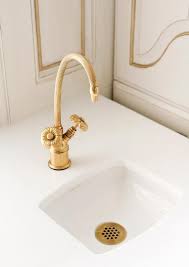 Fontana milan single lever wall mount brushed gold 10.24 (260mm) sink faucet by fontana showers. French Gold Bathroom Faucet Design Ideas