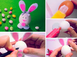 Our easter eggs garland decorate the windows. Comment Fabriquer Un Joli Lapin De Paques A Partir D Un Oeuf