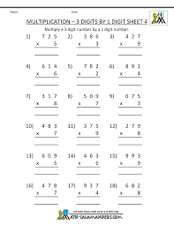 Multiplication Sheet 4th Grade Printable Multiplication Worksheets Free Printable Math Worksheets Multiplication Worksheets