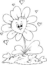 Heart Flower Heart Coloring Pages Animal Coloring Pages Flower Coloring Pages
