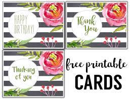 Create & design greeting cards to print or send online as ecards. Free Printable Greeting Cards Thank You Thinking Of You Birthday Paper Trail Design
