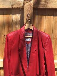 Vintage Red Leather Jacket Petite Medium Etsy Leather Jacket Leather Jackets Women Jackets
