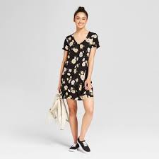 Try our free drive up service, available only in the target app. Women S Floral Print T Shirt Dress Mossimo Supply Co Black Target Dresses Womens Dresses T Shirt Dress