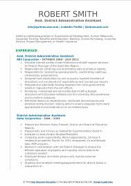 See examples of administrative assistant job descriptions from real companies. District Administrative Assistant Resume Samples Qwikresume