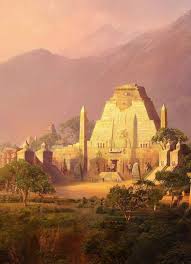 Aztec Temple Of Light Fantasy City Fantasy Landscape Fantasy Inspiration