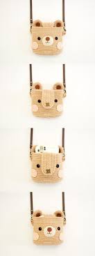 Caso De Ganchillo Para Camara Fuji Instax Lindo Oso Por Meemanan Crochet Case Crochet Bear Crochet Shell Stitch