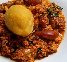 Add the ground egusi to the stock and stir. Tomato Egusi Melon Stew Soup In Nigeria Nigerian Fufu And Soup Recipes