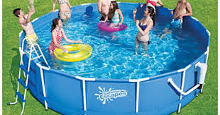 Summer Escapes Br 16 X 42 Metal Frame Pool With Ladder Summer Escape Pool Pool Kits
