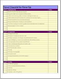 Excel checklist template free new employee checklist template excel. Airplane Travel Checklist Template For Excel Word Excel Templates