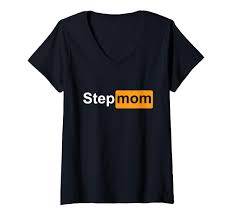 Amazon.com: Womens MILF Stepmom Mama Funny Porn Addicted Essential V-Neck  T-Shirt : Clothing, Shoes & Jewelry