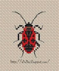 I can create a unique cross stitch pattern for any of… Red And Black Beetle Cross Stitch Project Cross Stitch