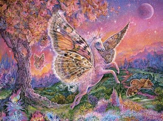 Josephine Wall: Fluttercorn Dreamscape 1000 Piece Puzzle Buffalo Games