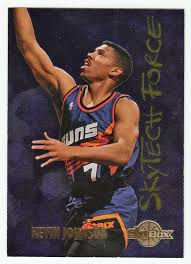 Kevin Johnson Sf 8 1994 95 Skybox Premium Basketball Skytech Force Kevin Johnson Basketball Legends Nba Art