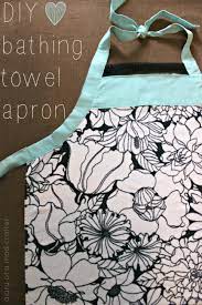 All you need is one bath towel, and one hand towel. Diy Bathing Towel Apron Diary Of A Mad Crafter