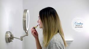 Check spelling or type a new query. Zadro Cordless Dual Led Lighted Round Wall Mount Mirror 10x 1x Youtube