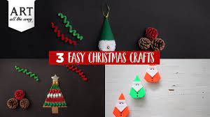 3 Easy Christmas Crafts Christmas Diy Christmas Decor Easy Christmas Crafts Simple Christmas Christmas Crafts