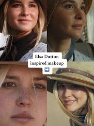 yesterday @Emgraymakeup and I did a Elsa Dutton makeup look 🤍 #elsad...