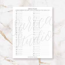 Handwriting paper template to help aiden learn pinterest. Cursive Handwriting Practice Guide Printable Sarica Studio