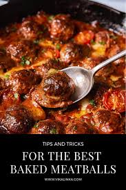 Baked Meatballs With Mozzarella And Arugula Hamburger Meat Recipes Meatball Bake Minced Beef Recipes