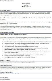 Personal information (please include your mailing address, telephone and email contact) Housing Officer Cv Sample June 2021