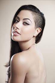 Long Women Hair Shaved Side Loshairos Com Womens Hairstyles Long Hair Shaved Sides Shaved Long Hair