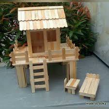 Disini saya juga akan membagi trik bagaimana cara membuat rumah miniatur dari stik es krim. Jual Rumah Stik Es Krim Stik Ice Cream Miniatur Rumah Tingkat Stik Es Krim Di Lapak Ainipramesthi Store Bukalapak