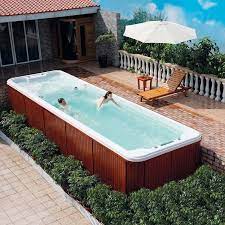They can swim laps and splash around with the kids in the pool. Chinese Garden Swimming Spa Pool Hot Tub Combo China Swimming Pool And Swim Spa Price