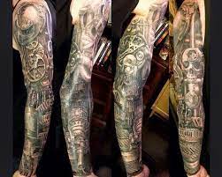 See more ideas about tattoo designs, steampunk tattoo, biomechanical tattoo. Alchemy Tattoo Arts Steampunk Tattoo Sleeve By Dan Henk