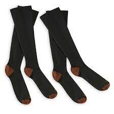 Copper Fit Energy Compression Socks 1 Pack Black S M Walmart Com Walmart Com