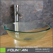 hangzhou manufacture glass sink combo