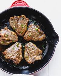 Lamb Loin Chops In The Oven Perfectly Cooked Juicy And Tender Lamb Loin Chops Seasoned With Salt Pepper Rosem Lamb Loin Chops Lamb Chop Recipes Lamb Loin