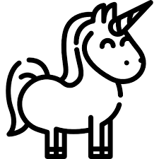 Black And White Unicorn Clipart Unicorn Free Vector Icons Designed By Freepik Vector Free Hello Kitty Coloring Vector Icon Design
