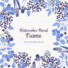 Maybe you would like to learn more about one of these? Free Vector Watercolor Floral Frame With Blue Flowers