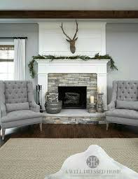 White Painted With Stone Front Home Fireplace Fireplace Accent Walls Home Decor