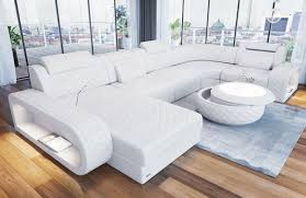 See more of sofa eleganz berlin on facebook. Wohnlandschaft Berlin Als U Form In Leder Mit Beleuchtung