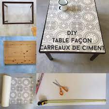ma table basse facon carreaux de ciment diy idee deco facile carreau de ciment relooker table basse ikea